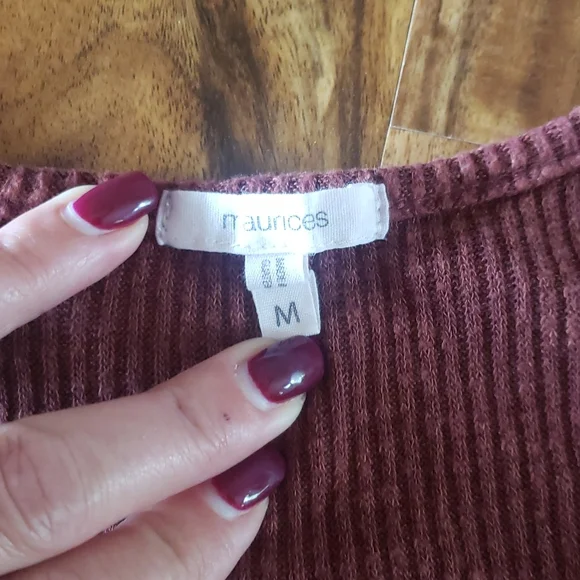 Maurice brownish red color sleeveless top size - Picture 2 of 9